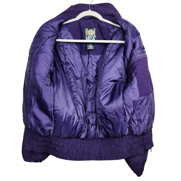 Vintage 80s 90s Hot Music Ski Jacket Winter Coat Graphic Women's Size Medium - Picture 7 of 11